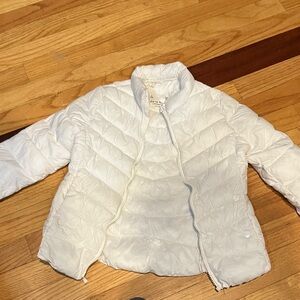 Cozy White Kids Puffer Jacket